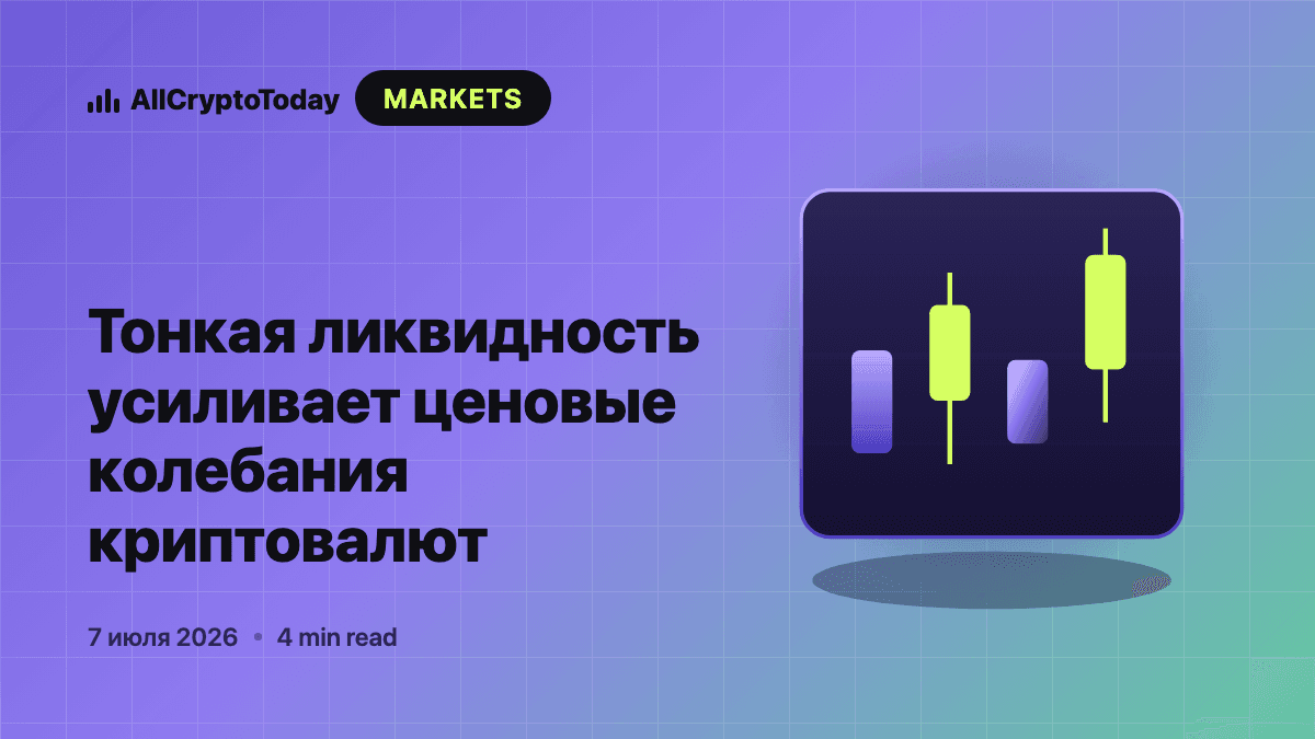 Тонкая ликвидность усиливает ценовые колебания криптовалют