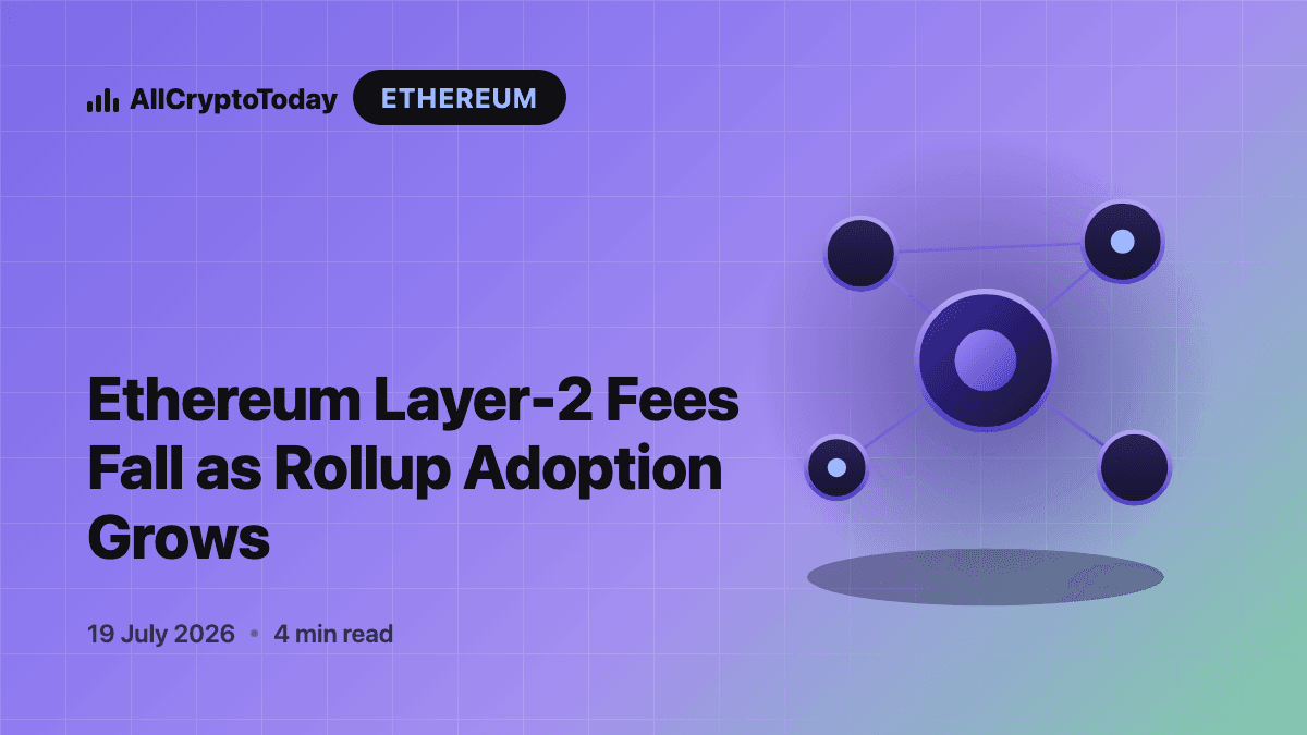 Ethereum Layer-2 Fees Fall as Rollup Adoption Grows