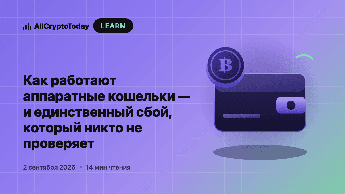 Как работают аппаратные кошельки — и единственный сбой, который никто не проверяет