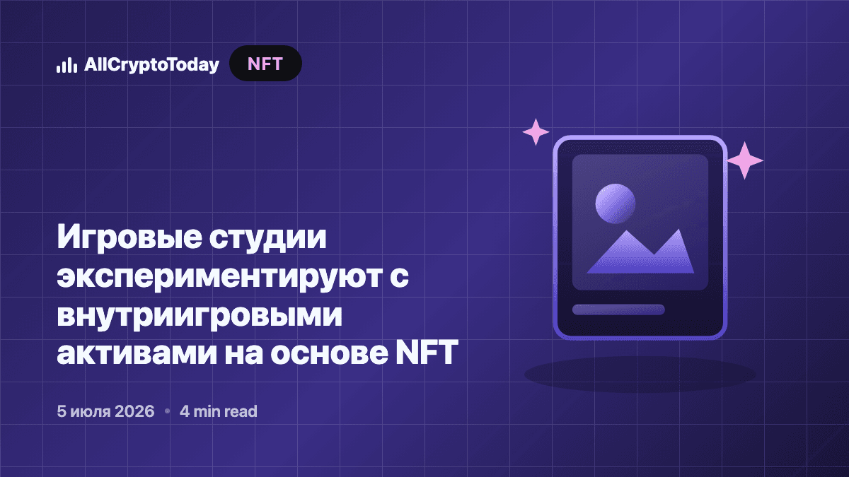 Игровые студии экспериментируют с внутриигровыми активами на основе NFT