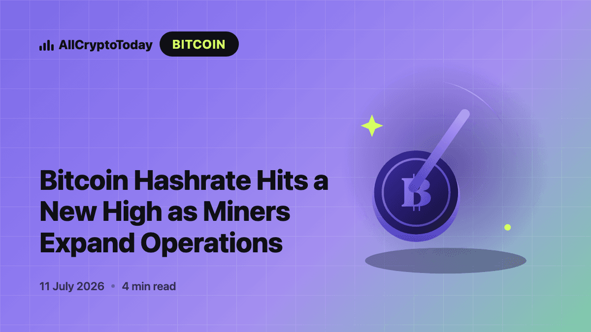 Bitcoin Hashrate Hits a New High as Miners Expand Operations